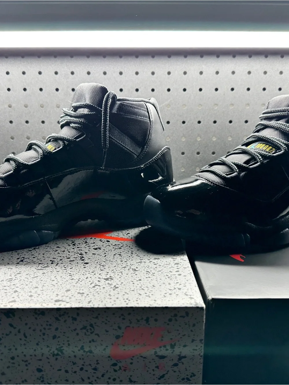 Jordan’s 11 Gamma Blue Men’s High-Top Sneakers